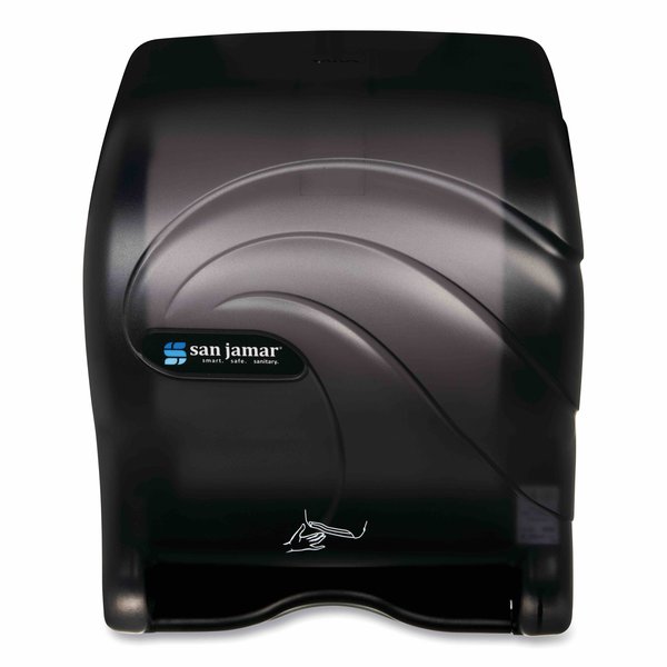 San Jamar Oceans Smart Essence ElecTowel Dispenser, 14.4hx11.8wx9.1d, Bk, Plastic SAN T8490TBK